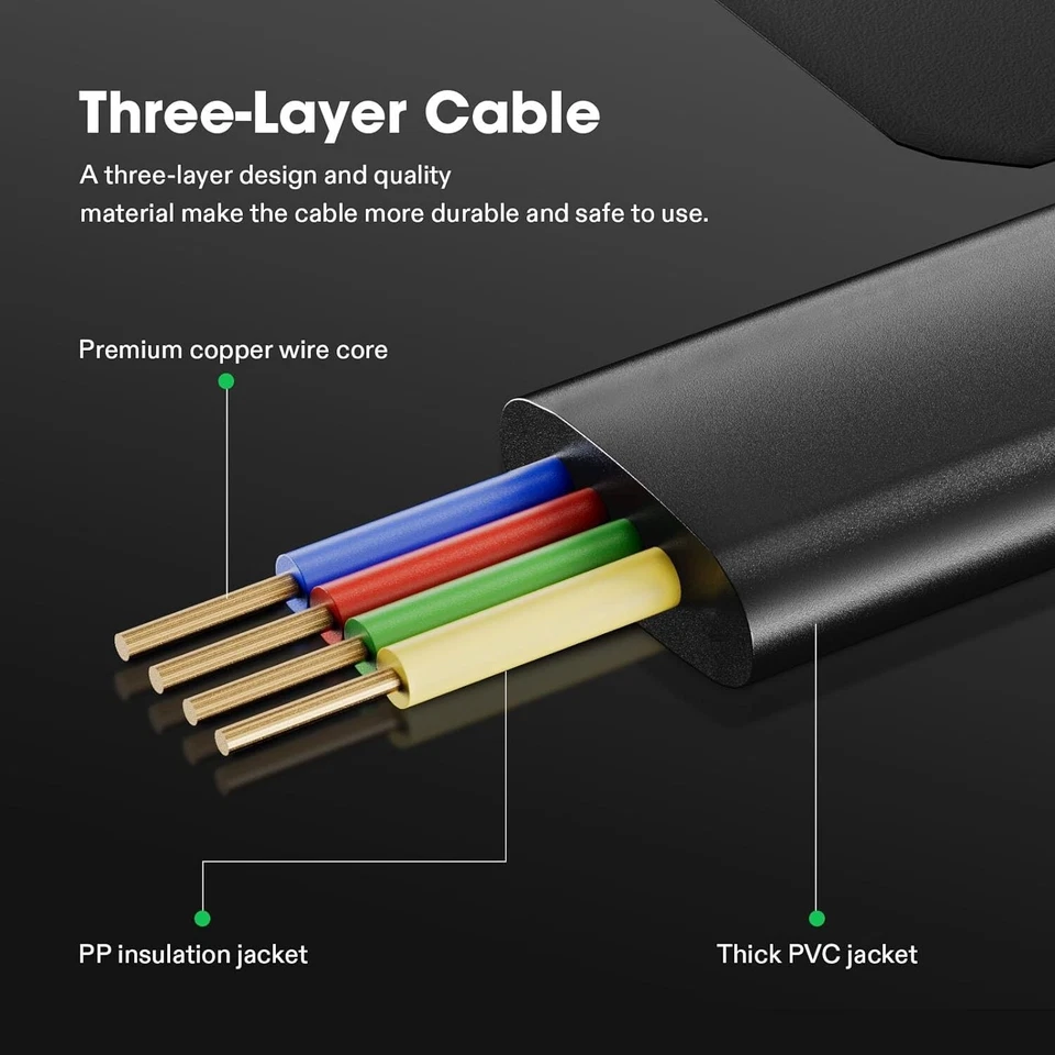 VIVOSUN RJ11 Cable Male to Male, Connects Grow Lights to GrowHub Controller E42A - Image 3 of 4