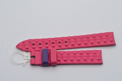 CHOPARD KAUTSCHUK ARMBAND VINTAGE 16MM BE HAPPY FÜR DORNSCHLIESSE 14MM NEU ROSA