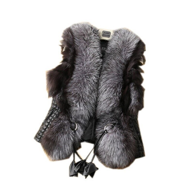 Kinder Kunstpelz Weste Mädchen - Dicke Winter Weste Mit Felloptik