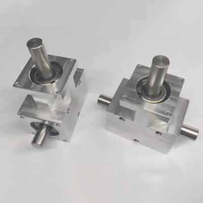 Spiral Bevel Gear Commutator 12MM Coaxial Dual Output Shaft Speed Ratio 1:1