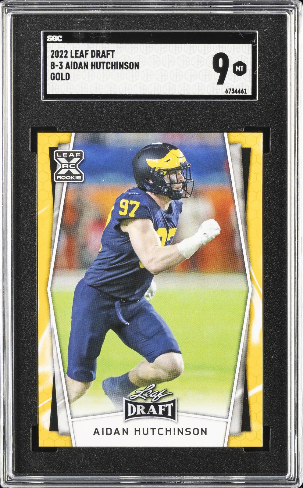 Aidan Hutchinson Leaf Draft Hobby #B3 Gold