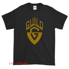 New Guild Guitars Logo American Funny T Shirt USA size S - XXL
