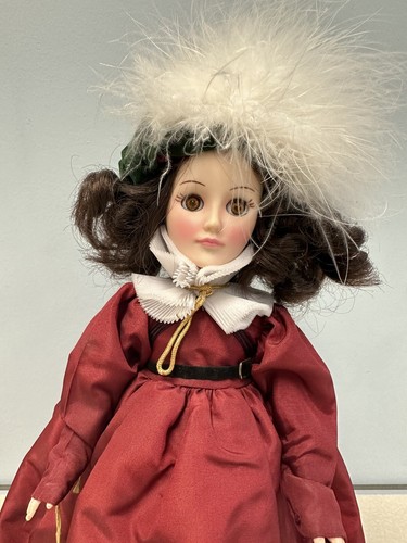 Vintage Effanbee Doll, Women Of The Ages Collection #1257, Burgundy Dress - Picture 6 of 13