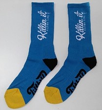 KILLIN' IT - Premium Brand Crew Sock - Teal - by Filthy Dripped - FREE SHIPPING