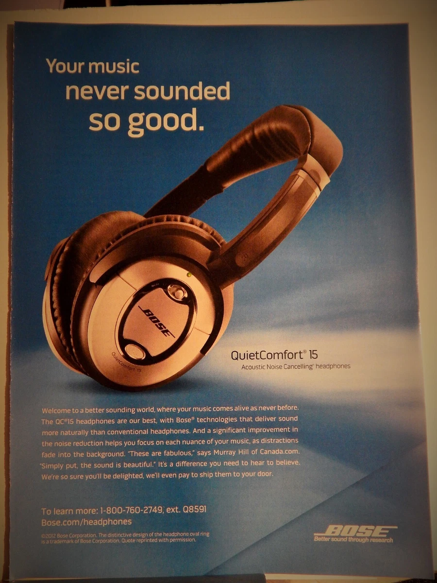 Bose quietcomfort 15 details outlet