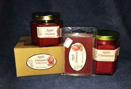 **NEW** Hand Poured Holiday Scents Soy Candles, Tarts & Votives - Apple Cinnamon - 第 1/1 張圖片