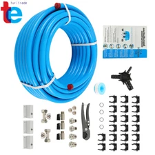 Air Hose Kit M7500 3/4" Compressed Air Piping Tubing System Master Kit Blue