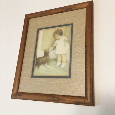 Bessie Pease Gutmann Print *The Reward* 9x11 Beautiful Wooden Frame VGC