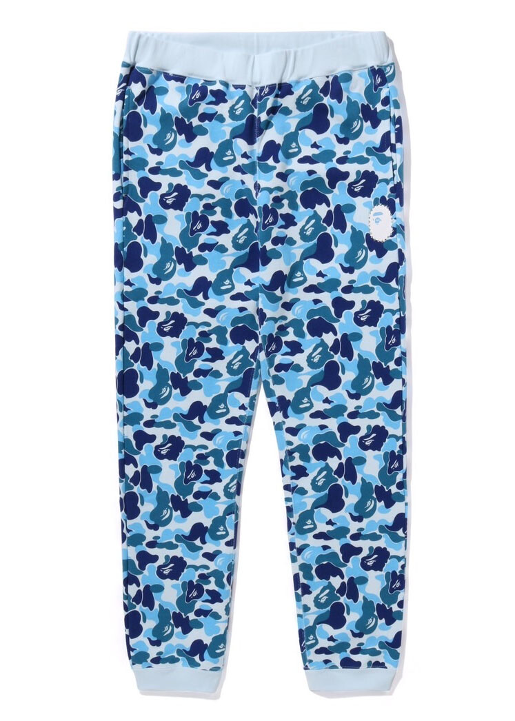 A BATHING APE Men's ABC CAMO CRYSTAL STONE SWEAT PANTS