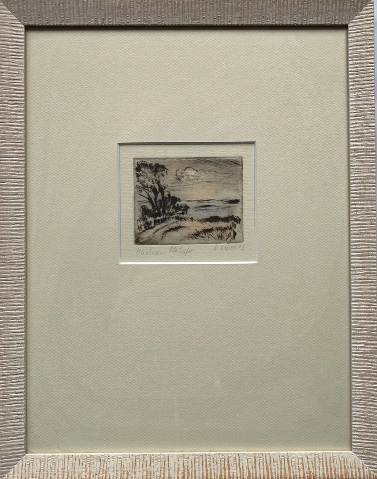 Aquatinta Radierung Haus am Steilufer in Ahrenshoop K. Nagel 1993 - Bild 1 von 4