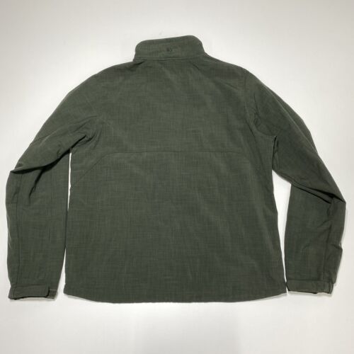 Black Diamond Mens Large Full Zip Fleece Lined Softshell Jacket Green Outdoor - Picture 2 of 11