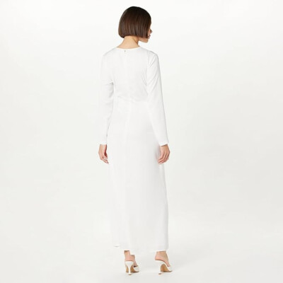 white wrap maxi dress White Sleeveless Faux-Wrap Maxi Dress | Womens | X-Small (Available in M) | 100% Polyester | Lulus