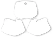 KTM White Number Plate Backgrounds Graphics 93-97 125 200 250 380 350 EXC SX MXC