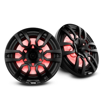 DS18 NXL-10/BK HYDRO 10'' 2-Way Marine Speakers Integrated RGB 600W Max 4 Ohms