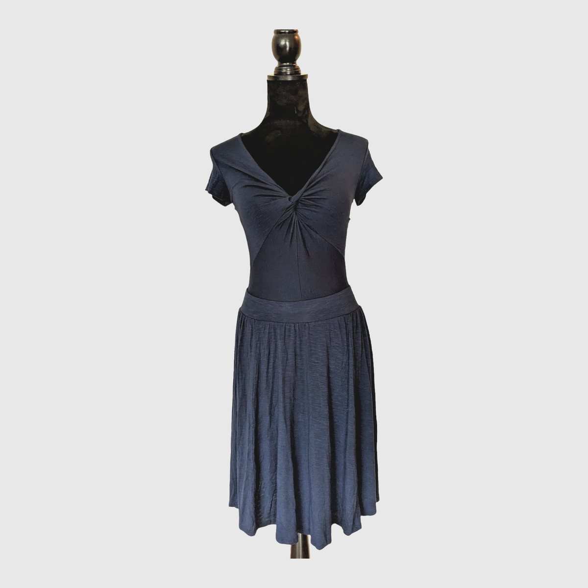 dolan t shirt dress Dolan Los Angeles dark Blue Knit T Shirt Dress twist chest Ladies, Small