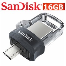 USB Flash Drive 16GB SanDisk Dual OTG Ultra Micro USB 3.0 Memory Android Phone 