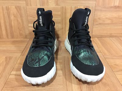 ADIDAS Tubular X Mens 10 Sneakers Green Snake S31988 Black Leather lace up shoes adidas | Shoes | Adidas Tubular X Mens Sneakers Green Snake  main image 2