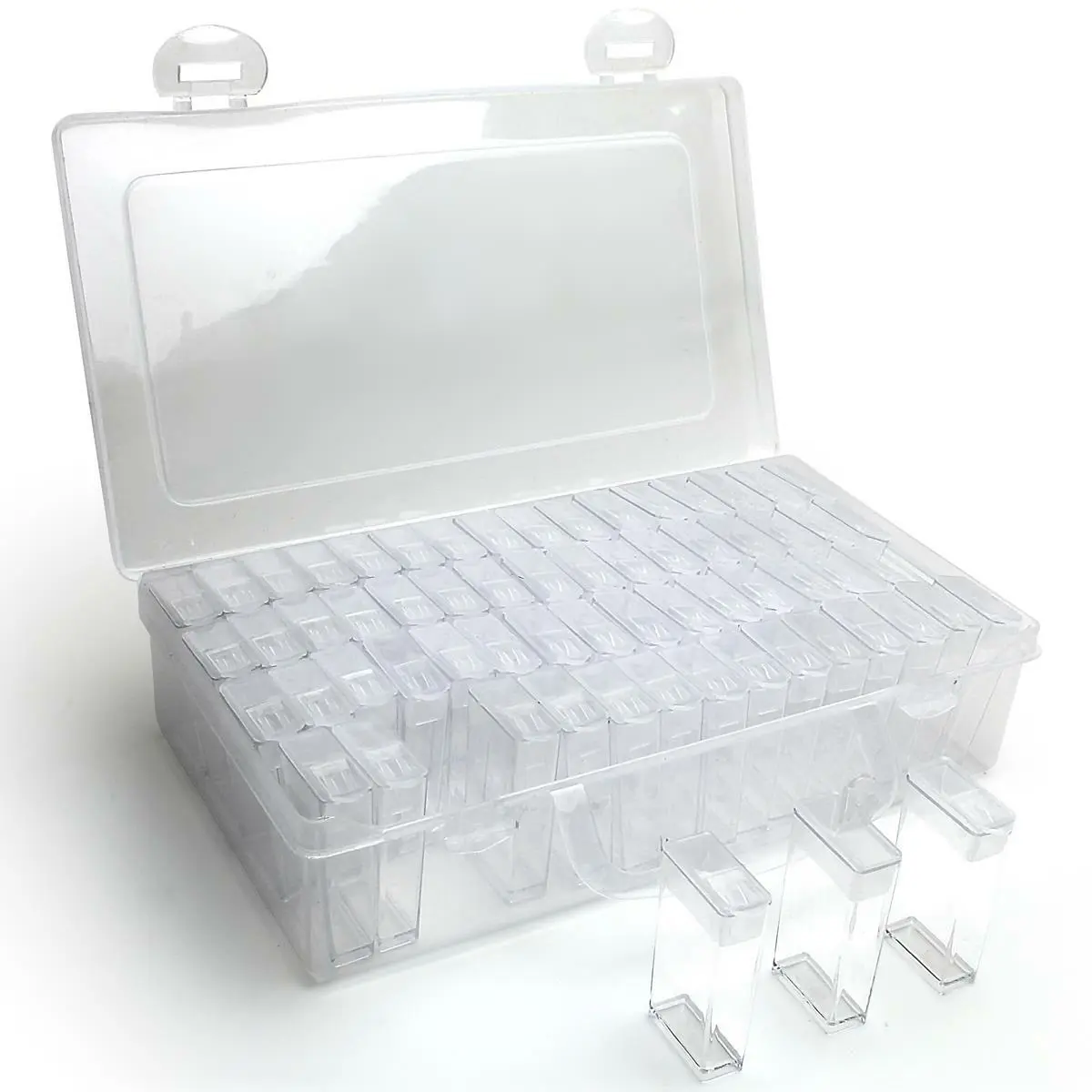 64 Pot Diamond Painting Storage Boxes Bead Organizer Tray Beads Embroidery  Case