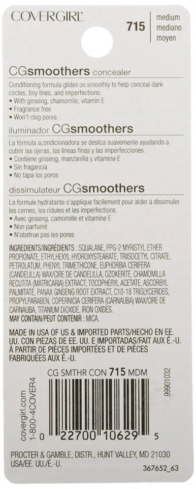 New COVERGIRL Smoothers Concealer, Medium [715], 0.14 oz - Image 2 of 4