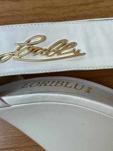 loriblu Shoes Ivory Sandal Heels Sz 39 Us 8.5 Pre-owned - Picture 9 of 13