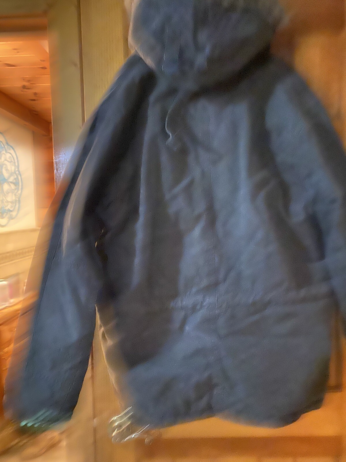 ae canvas fleece hood jacket