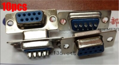10X 9 Pin D-Sub Female DB9F Solder Type Connector DB9 rs