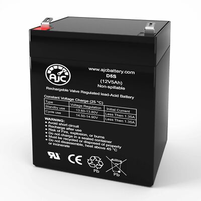 AJC Battery Compatible with Vision CP1250 CP1250H 12V 5Ah UPS