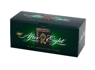 NESTLE AFTER EIGHT - MINT CHOCOLATES - 200G - NATURAL DARK CHOCOLATE REFRESH !
