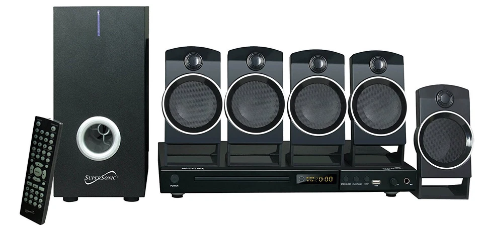 Supersonic SC-37HT 5.1 Channel Multi-Zone DVD Home Theater System Brand New SEAL - Image 4 of 4