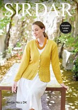 Sirdar Knitting Pattern - No.1 DK, Woman's Cardigan 8247