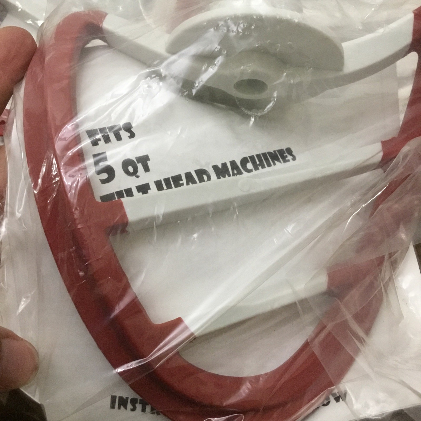 POURfect Scrape-A-Bowl Paddle Beater 5 Qt KitchenAid Tilt Hd Mixer Red Lot Of 5