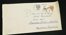 CM) 1972. ITALY. HISTORICAL FIGURE. ANCIENT COINS. COVER MAILED TO ARGENTINA. XF