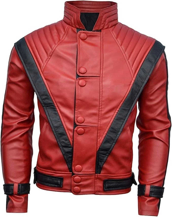 Thriller Michael Jackson Mens Real Leather Biker Jacket Costume
Opens in a new window or tab