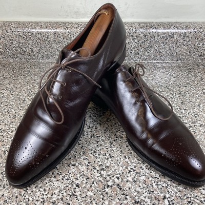 Silvano Lattanzi Royal Height Brown Wholecut Oxford UK12/US13 Handcrafted Italy
