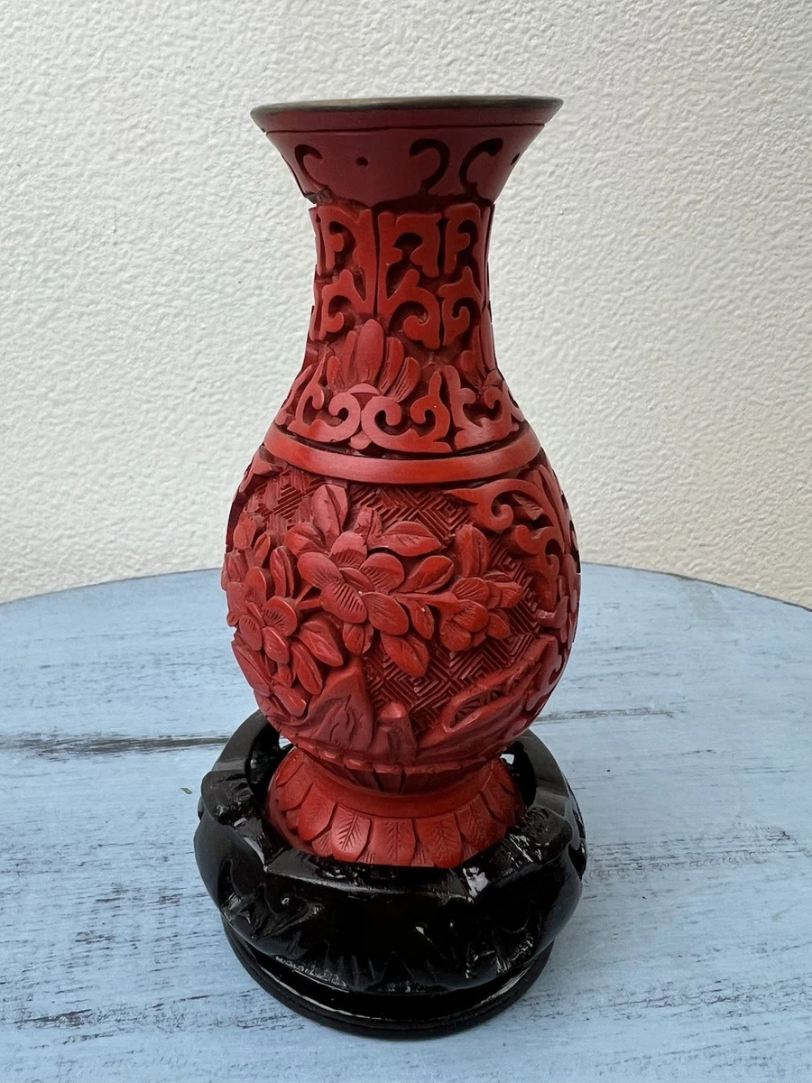 中国雕漆花瓶| eBay