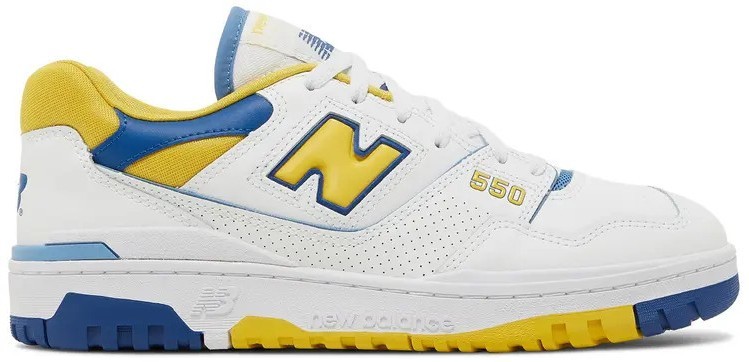 New‎ Balance 550 BB550NCG Mens Blue Yellow White Leather Sneakers Size US 13 D New Balance 550 Michigan BB550NCG BRAND NEW FAST SHIP SIZE  main image 3