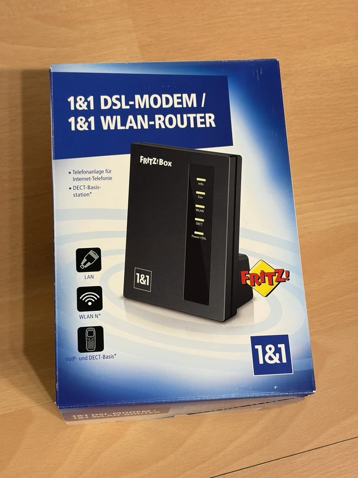 AVM Fritzbox FRITZ!Box 7412 WLAN Internet Router Repeater DSL ADSL VDSL DECT TAE