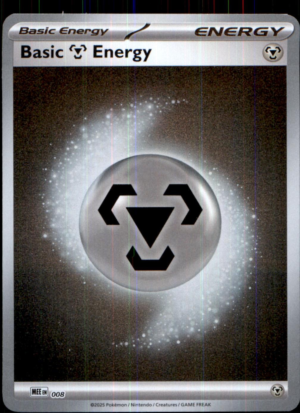 Basic Metal Energy - 008 8 Mega Evolution Energies Pokemon Reverse Holo NM