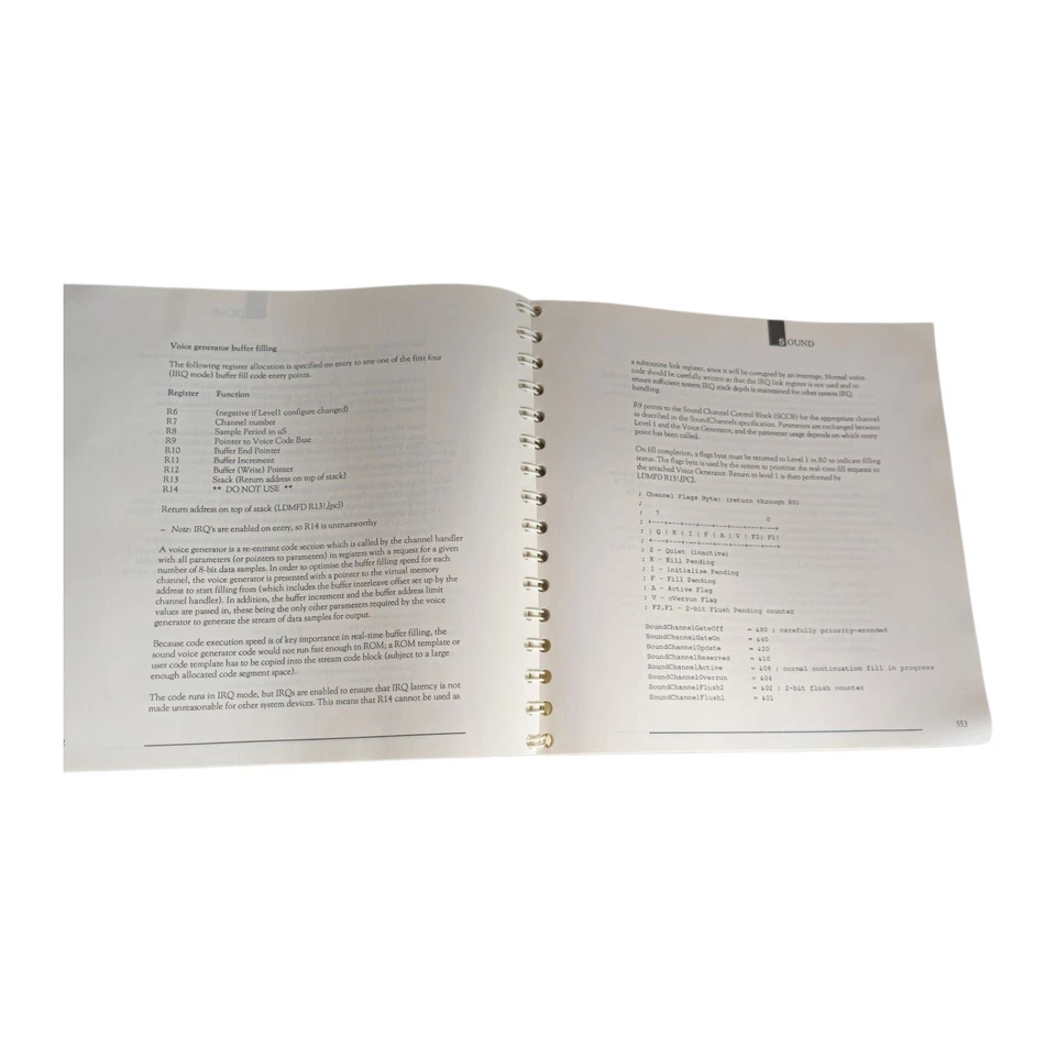 Acorn Archimedes Programmer's Reference Manual Spiral Bound Rare - Image 2 of 4