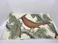 Pottery Barn Winter Cardinal Fauna Lumbar Pillow Cover 16" x 26"