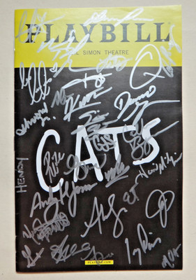 Cats Cast Signed Broadway Opening Night Playbill 2016 Leona Lewis