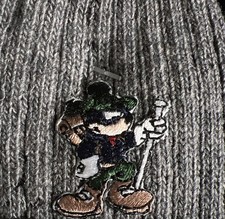 Vintage Disney Store Embroidered Mickey Women's Socks Sz 7-8 1/2 Wool Blend New