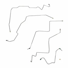 Fits 02-05 Dodge Ram 1500 Front Brake Line Kit 4WD RWABS Steel WKT0203OM