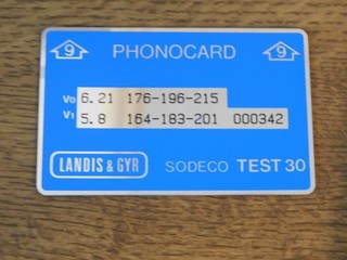 TEST Card MINT Ongebruikt Nederland T 002 / No 000342