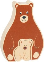 Goki 57332 - Aufstellpuzzle BäR, 2-Teilig, Holz, 12X9Cm | Puzzle | 57332 | 2024