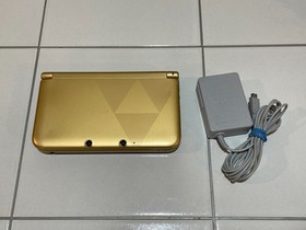 Nintendo 3DS XL Legend of Zelda Link Between Worlds Gold Console + Games WORKS
