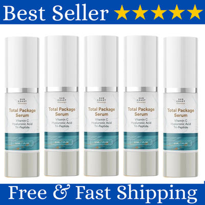 #ad Sun Coast Sciences Total Package Serum w Vitamin C Hyaluronic Acid Tri 5 pack $52.99