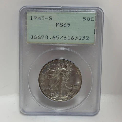 1943-S Walking Liberty Half Dollar   PCGS MS-65