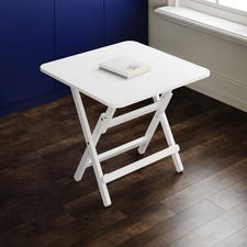 Portable Square Folding Table Easy Storage Home Dining Table Balcony Use