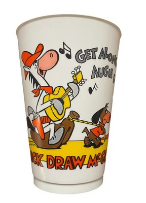 *VTG* 1976 7-11 7-Eleven 5  Slurpee Hanna-Barbera PLASTIC CUP QUICK DRAW MCGRAW